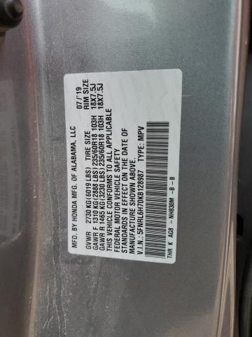 5FNRL6H70KB128987 2019 Honda Odyssey Exl