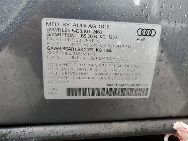 WA1L2AFP2HA036192 2017 AUDI Q5, photo no. 12