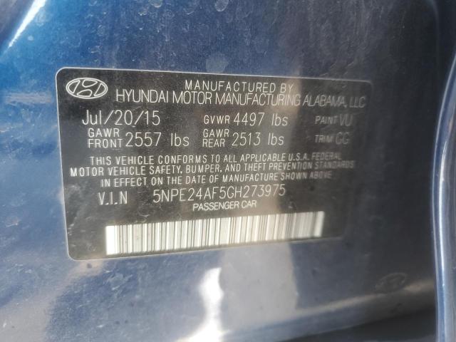 5NPE24AF5GH273975 | 2016 HYUNDAI SONATA SE