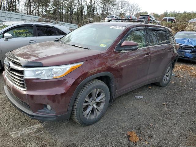 VIN 5TDBKRFH1ES041195 2014 Toyota Highlander, LE no.1