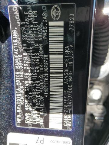 2017 TOYOTA CAMRY LE - 4T1BF1FK2HU672728