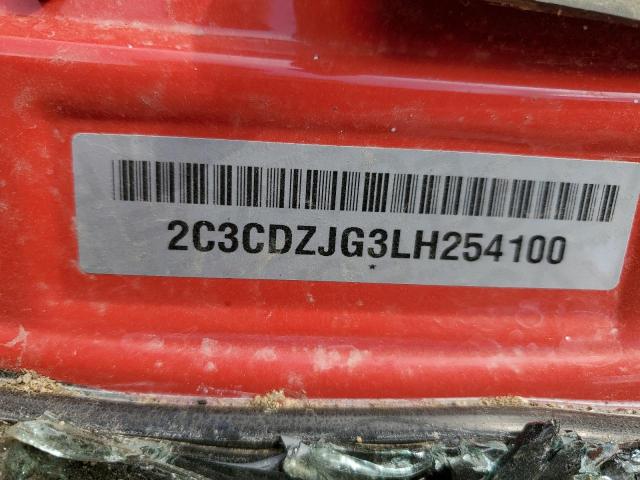 2C3CDZJG3LH254100 Dodge Challenger Gt