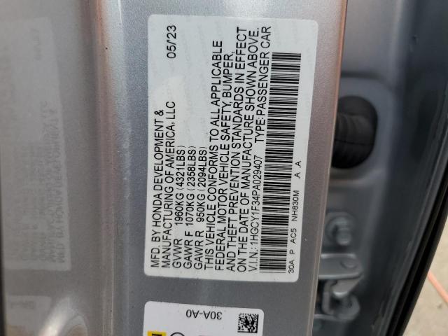 1HGCY1F34PA029407 | 2023 Honda accord ex