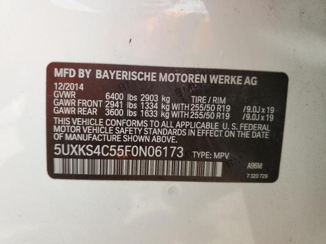 VIN 5UXKS4C55F0N06173 2015 BMW X5, Xdrive35D no.13