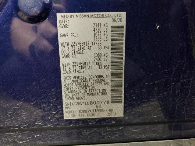 2020 NISSAN ROGUE S - 5N1AT2MV4LC800778