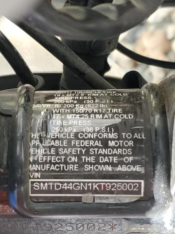 2019 TRIUMPH MOTORCYCLE STREET SCR - SMTD44GN1KT925002