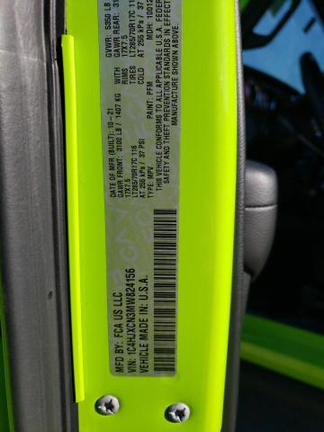 1C4HJXCN3MW824156 Jeep Wrangler Rubicon