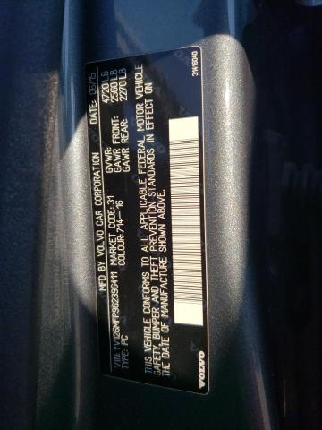 2016 VOLVO S60 R DESI YV126MFP9G2396411