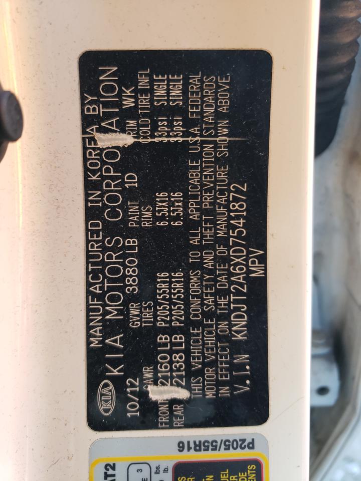 KNDJT2A6XD7541872 2013 Kia Soul +