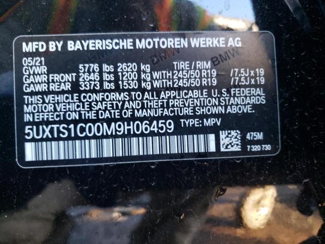 5UXTS1C00M9H06459 | 2021 BMW X3 XDRIVE3