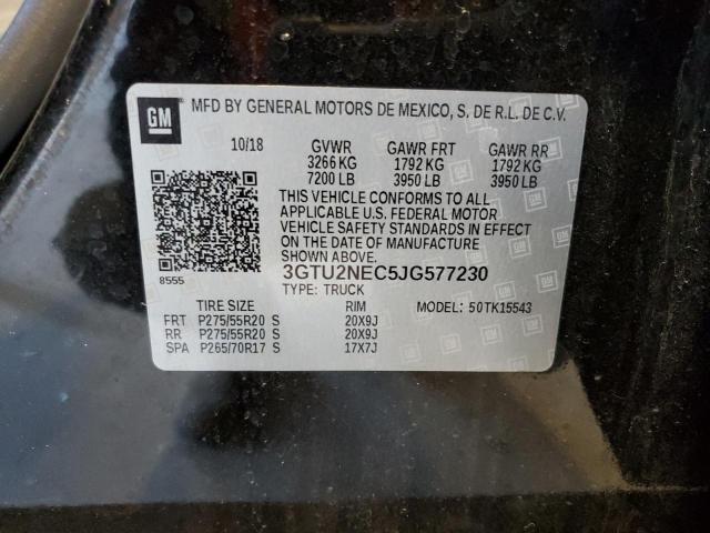 3GTU2NEC5JG577230 | 2018 GMC SIERRA K15