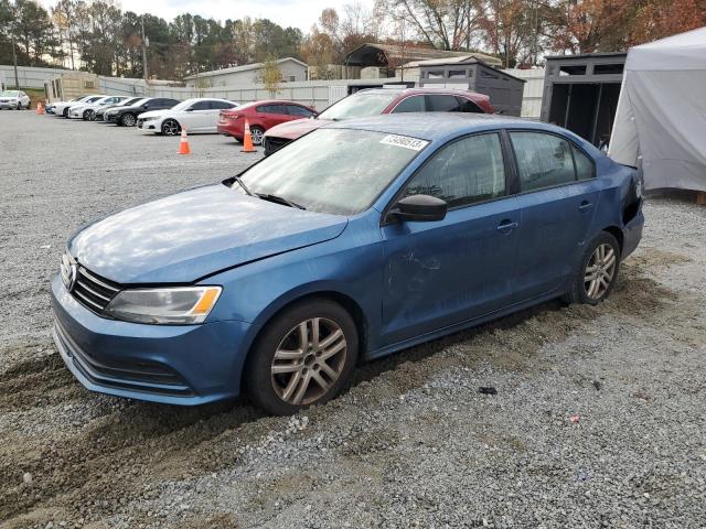 Lot #2440896143 2015 VOLKSWAGEN JETTA BASE salvage car