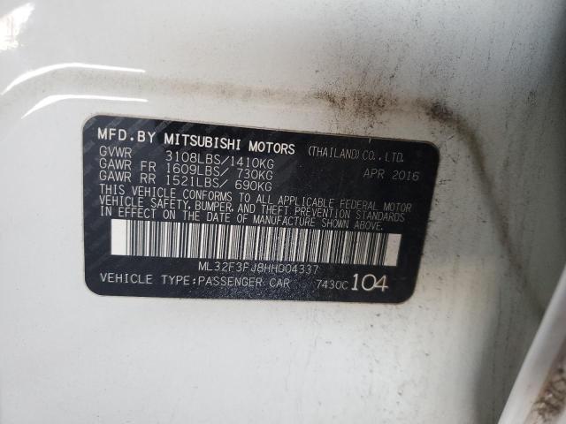 ML32F3FJ8HH004337 | 2017 MITSUBISHI MIRAGE G4