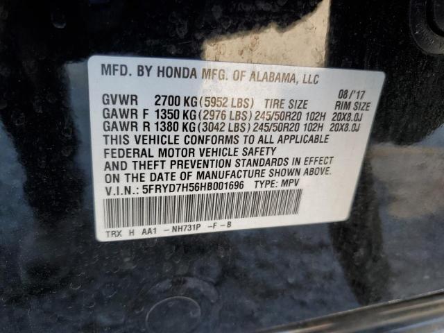 2017 ACURA MDX SPORT 5FRYD7H56HB001696