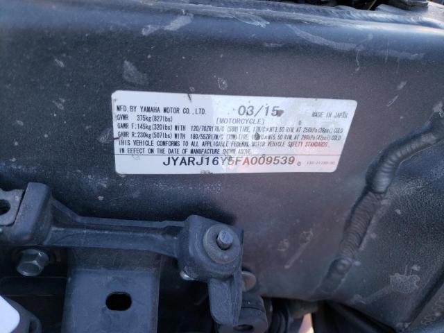 2015 YAMAHA YZFR6 C JYARJ16Y5FA009539