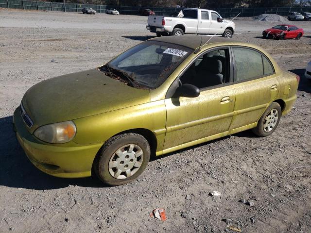 2001 Kia Rio VIN: KNADC123216052179 Lot: 76225013