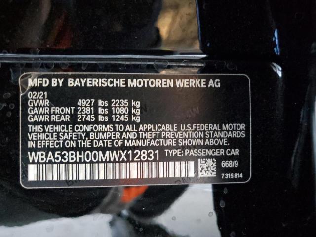 WBA53BH00MWX12831 | 2021 BMW 530 I