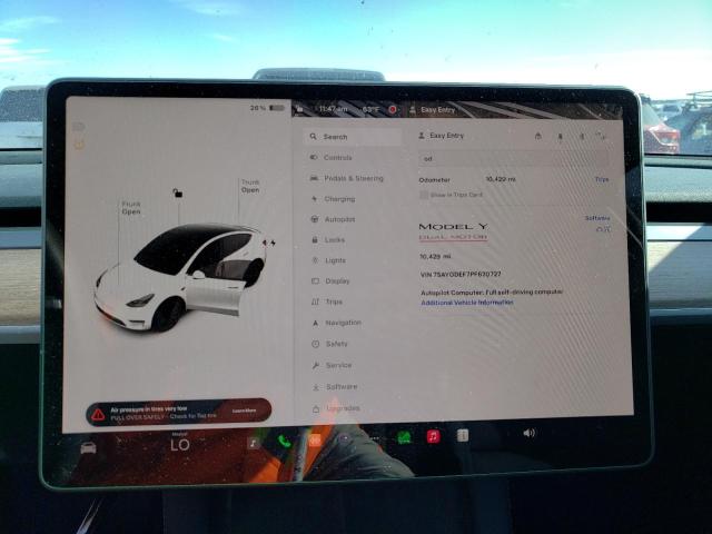 7SAYGDEF7PF670727 | 2023 Tesla model y