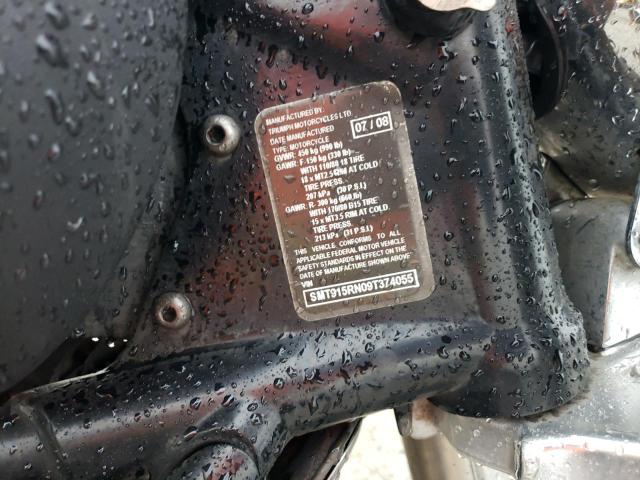 2009 TRIUMPH MOTORCYCLE SPEED MAST SMT915RN09T374055