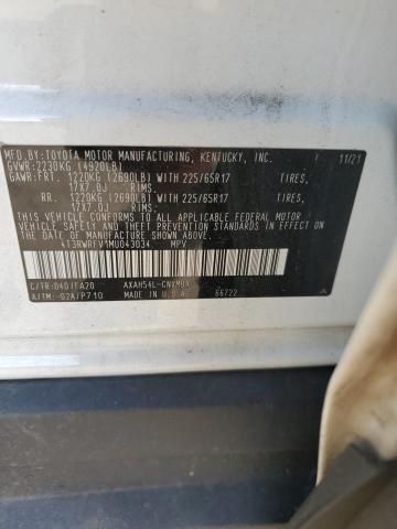 2021 TOYOTA RAV4 XLE - 4T3RWRFV1MU043034