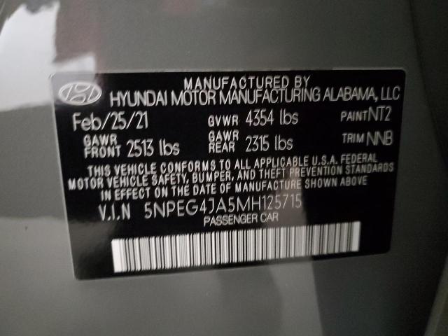 5NPEG4JA5MH125715 | 2021 HYUNDAI SONATA SE