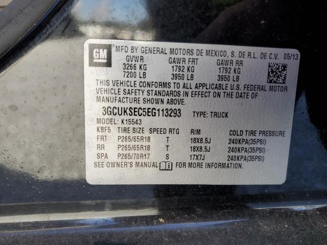 3GCUKSEC5EG113293 | 2014 CHEVROLET SILVERADO