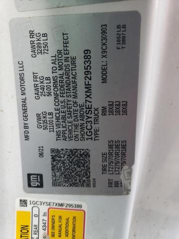 2021 CHEVROLET SILV1500 2 - 1GC3YSE7XMF295389