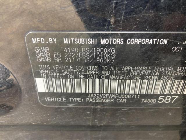 2015 MITSUBISHI LANCER JA32V2FW4FU006711