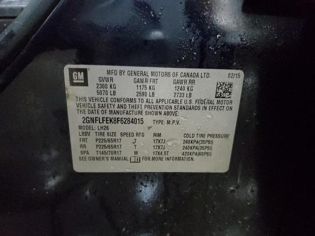 2GNFLFEK8F6284015 | 2015 CHEVROLET EQUINOX LT