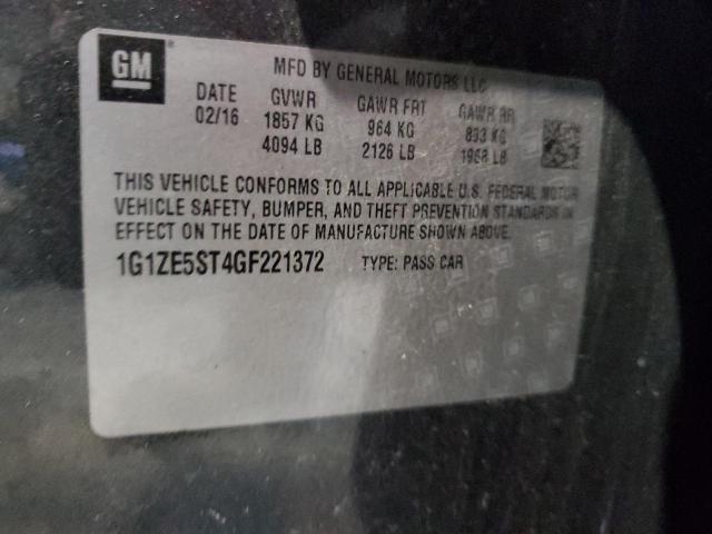 2016 CHEVROLET MALIBU LT - 1G1ZE5ST4GF221372