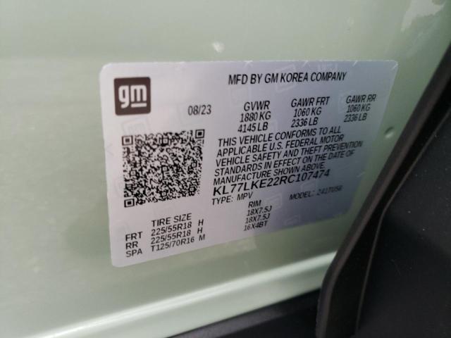 2024 CHEVROLET TRAX ACTIV KL77LKE22RC107474