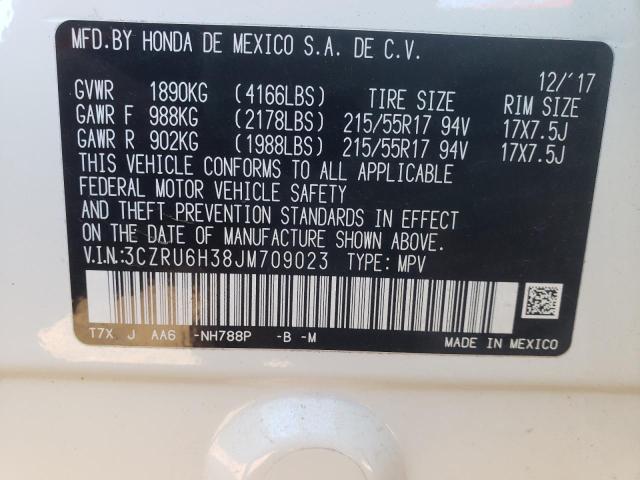 2018 HONDA HR-V 3CZRU6H38JM709023
