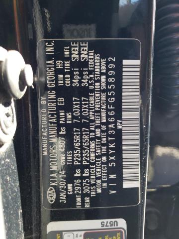 5XYKT3A66FG558992 2015 Kia Sorento Lx