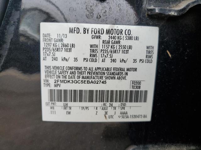 2FMDK3GC5EBA02745 | 2014 Ford edge se