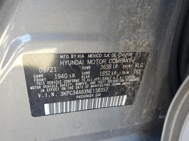 2022 HYUNDAI ACCENT LIM - 3KPC34A6XNE158357