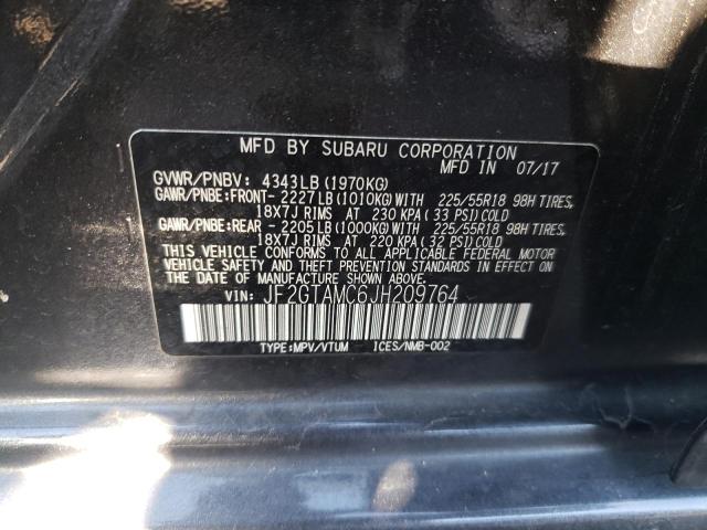 JF2GTAMC6JH209764 Subaru Crosstrek Limited
