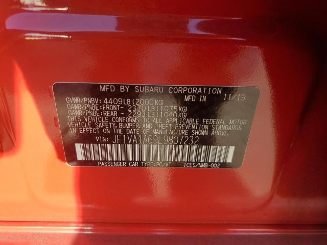 2020 SUBARU WRX - JF1VA1A69L9807232
