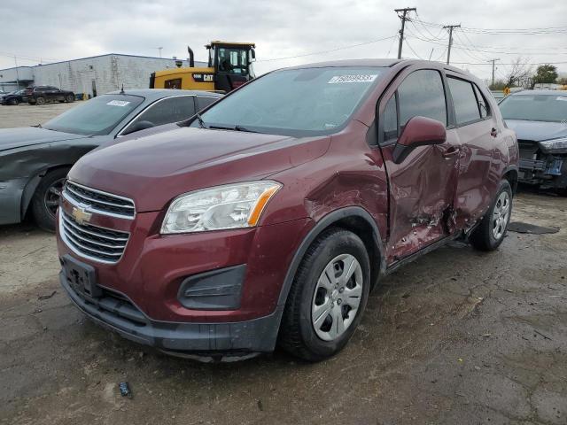  CHEVROLET TRAX 2016 Бургунді