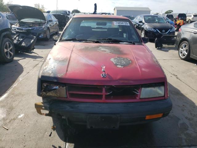 1991 Dodge Shadow America VIN: 1B3XP28D7MN596120 Lot: 74858733