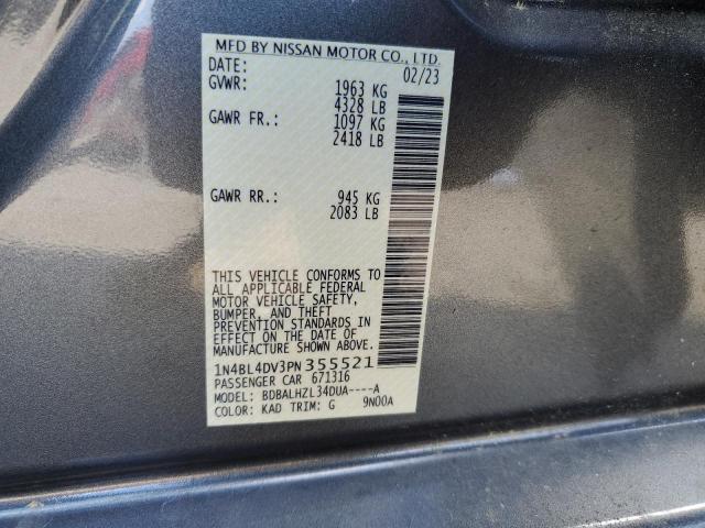 1N4BL4DV3PN355521 | 2023 NISSAN ALTIMA SV