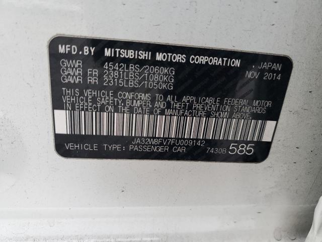 2015 Mitsubishi Lancer Evo 2.0L(VIN: JA32W8FV7FU009142