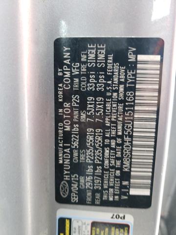 2016 HYUNDAI SANTA FE S - KM8SRDHF5GU151168