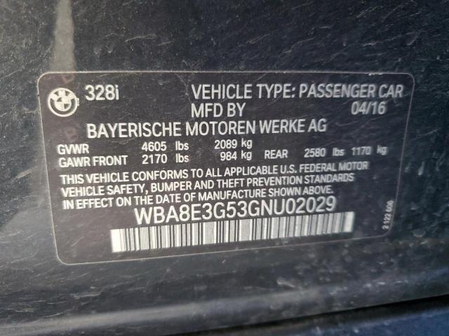 WBA8E3G53GNU02029 BMW 328 Xi Sulev