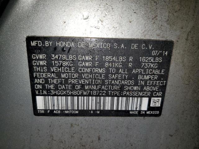2015 HONDA FIT EX - 3HGGK5H80FM718722