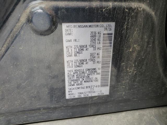 2016 NISSAN ROGUE S - 5N1AT2MT3GC897749