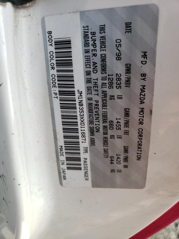 jm1nb353xx0116871 JM1NB353XX0116871 1999 Mazda Mx-5 Miata