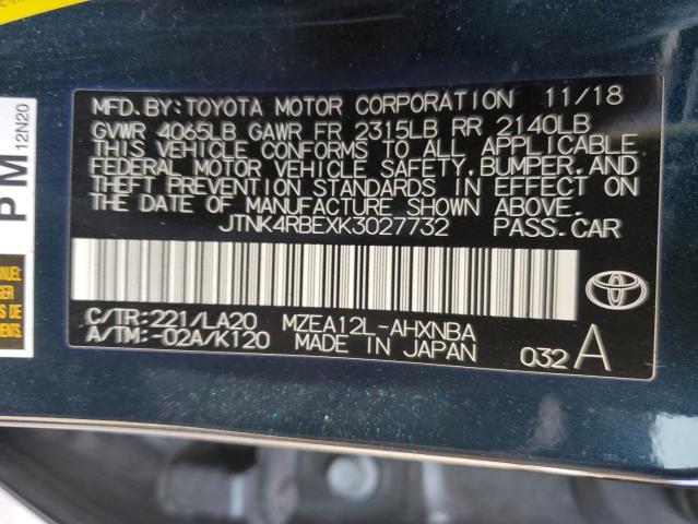 JTNK4RBEXK3027732 Toyota Corolla SE 10