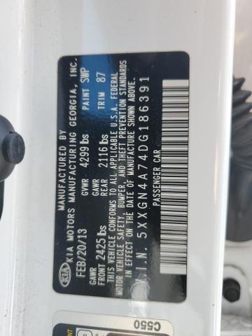 2013 Kia Optima Ex VIN: 5XXGN4A74DG186391 Lot: 78505983