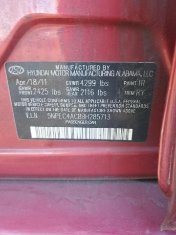 5NPEC4AC8BH285713 | 2011 Hyundai sonata se