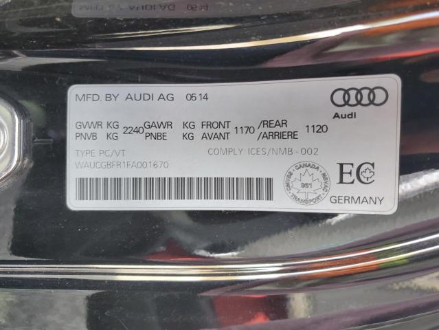 2015 AUDI S5 PROGRES - WAUCGBFR1FA001670